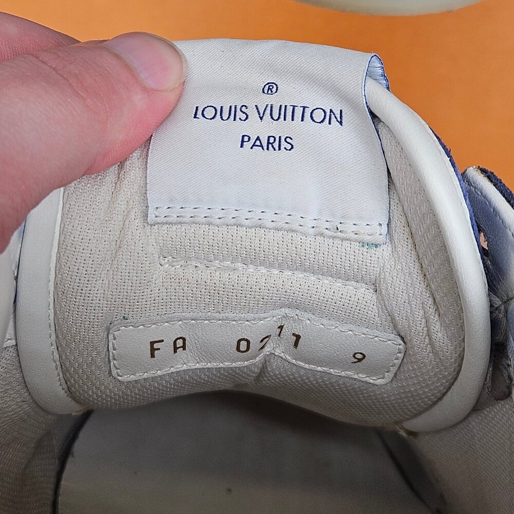 Louis Vuitton Low Top Ollie Watercolor Blue Sneakers Shoes with Box Size 9.5-10 - Picture 11 of 16